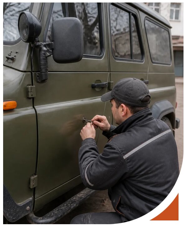 Профессиональное вскрытие автомобиля УАЗ без повреждений в Махачкале